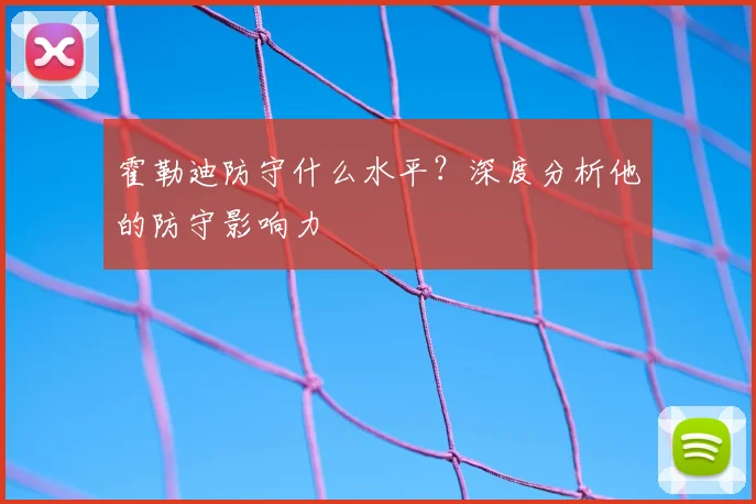 霍勒迪防守什么水平?深度分析他的防守影响力
