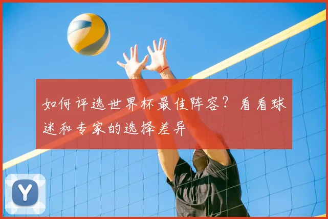 如何评选世界杯最佳阵容？看看球迷和专家的选择差异