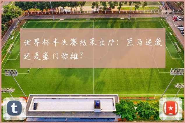 世界杯半决赛结果出炉:黑马逆袭还是豪门称雄?